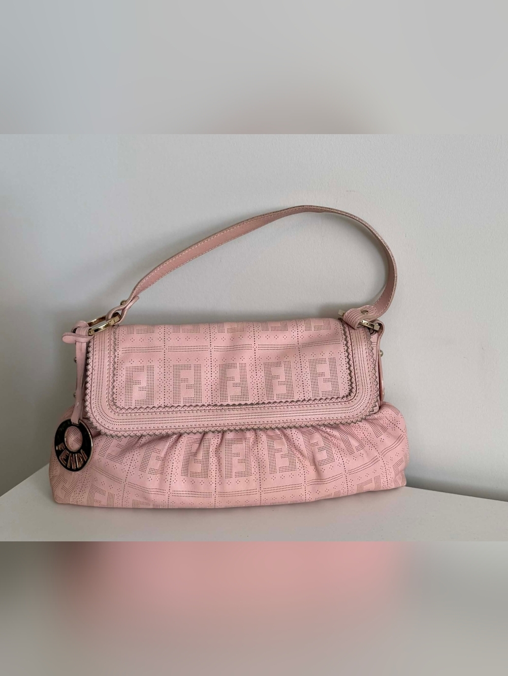 Fendi Zucca Chef Pink Bag